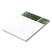 Überlappen von Palm Fronds Tropical Green Abstrakt Notizblock (Rotiert)