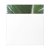Überlappen von Palm Fronds Tropical Green Abstrakt Notizblock (Vorderseite)