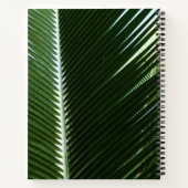 Überlappen von Palm Fronds Tropical Green Abstrakt Notizblock (Rückseite)