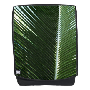 Überlappen von Palm Fronds Tropical Green Abstrakt Rucksack