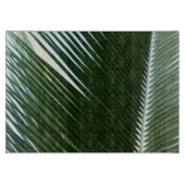 Überlappen von Palm Fronds Tropical Green Abstrakt Schneidebrett (Vorderseite)