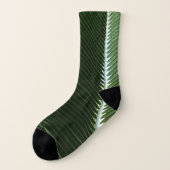 Überlappen von Palm Fronds Tropical Green Abstrakt Socken (Links - Außen)
