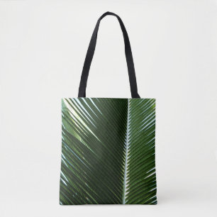 Überlappen von Palm Fronds Tropical Green Abstrakt Tasche