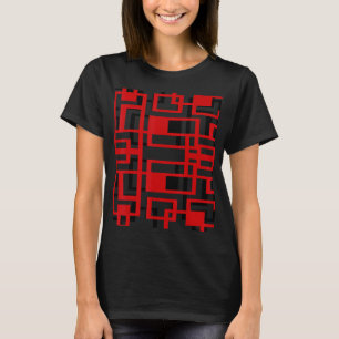 Überlappen von Rechtecken Abstrakt T-Shirt