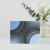 überlappende dunkle Kreise Postkarte (Stehend Vorderseite)