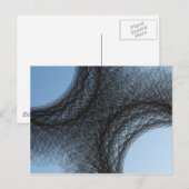 überlappende dunkle Kreise Postkarte (Vorne/Hinten)