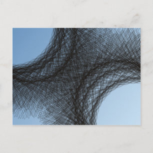 überlappende dunkle Kreise Postkarte