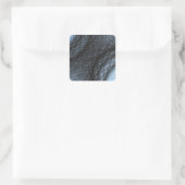 überlappende dunkle Kreise Quadratischer Aufkleber (Tasche)