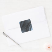 überlappende dunkle Kreise Quadratischer Aufkleber (Umschlag)
