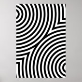 Überlappende konzentrische Kreise Poster (Vorne)