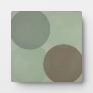 Überlappende Kreise Minimalistischer Abstract Fotoplatte