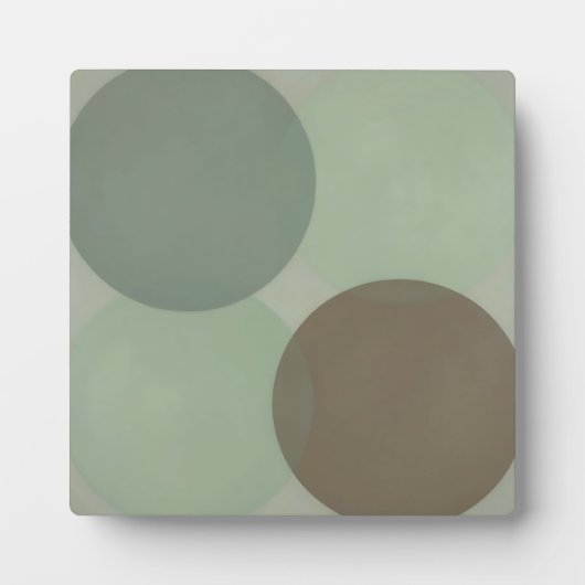 Überlappende Kreise Minimalistischer Abstract Fotoplatte (Vorderseite)