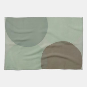 Überlappende Kreise Minimalistisches Abstrakt Geschirrtuch