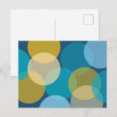 Überlappende Kreise Postkarte (Vorne/Hinten)
