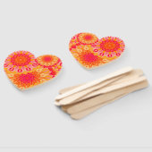 Überlappende Mandala Orange Pink Gelb Fächer (Non-assembled)