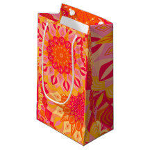 Überlappende Mandala Orange Pink Gelb