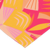 Überlappende Mandala Orange Pink Gelb Kurzer Tischläufer (Ecke)