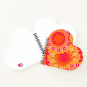 Überlappende Mandala Orange Pink Gelb Notizblock (Innenseite)