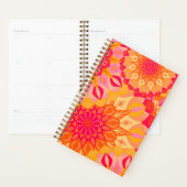 Überlappende Mandala Orange Pink Gelb Planer (Anzeige)