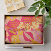 Überlappende Mandala Orange Pink Gelb Seidenpapier (Geschenk)