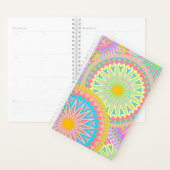 Überlappende Mandala Pink Blau Gelb Mint Lila Planer (Anzeige)