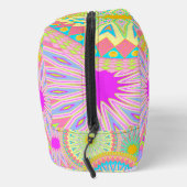 Überlappende Mandala Pink Blau Gelb Mint Violett Waschbeutel (Rechts)