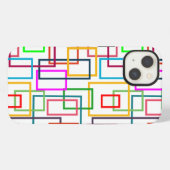 Überlappende Rechtecke iPhone Hülle (Rückseite (Horizontal))