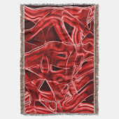 Überlappende rote Acrylbandüberreste Decke (Vorderseite Vertikal)