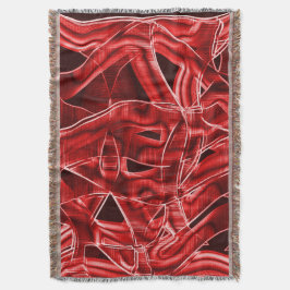 Überlappende rote Acrylbandüberreste Decke