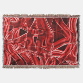 Überlappende rote Acrylbandüberreste Decke (Vorderseite)