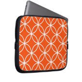 Überlappende Schaltkreise für moderne Design in Or Laptopschutzhülle (Vorne Rechts)