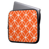 Überlappende Schaltkreise für moderne Design in Or Laptopschutzhülle (Vorderseite Links)