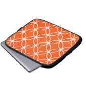 Überlappende Schaltkreise für moderne Design in Or Laptopschutzhülle (Vorne Knopf)