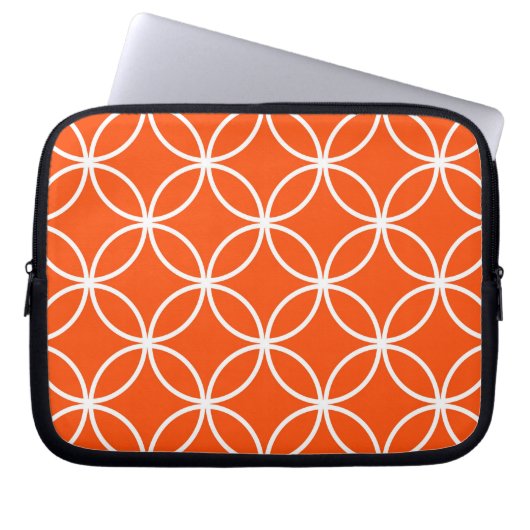 Überlappende Schaltkreise für moderne Design in Or Laptopschutzhülle (Vorderseite)
