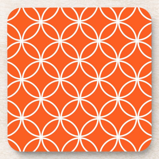 Überlappende Schaltkreise für moderne Design in Or Untersetzer (Vorderseite)