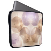 Überlappende transparente Kreise AI-Kunst Laptopschutzhülle (Vorne Rechts)