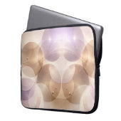 Überlappende transparente Kreise AI-Kunst Laptopschutzhülle (Vorderseite Links)