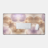 Überlappende transparente Kreise AI-Kunst Schreibtischunterlage (Tastatur & Maus)