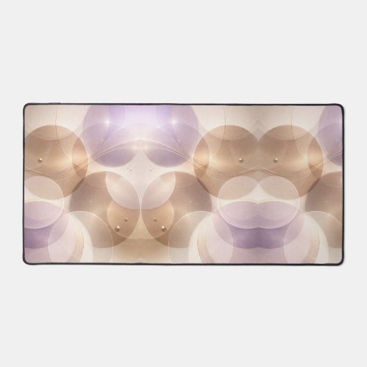 Überlappende transparente Kreise AI-Kunst Schreibtischunterlage (Vorderseite)