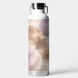Überlappende transparente Kreise AI-Kunst Trinkflasche