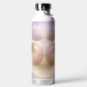 Überlappende transparente Kreise AI-Kunst Trinkflasche (links)