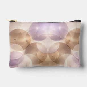 Überlappende transparente Kreise AI-Kunst  Zubehörtasche