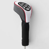 Überlappende Wellen im Kreis Golf Headcover (angewinkelt)