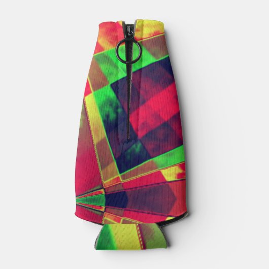 Überlappte und gerahmte Rechtecke Flaschenkühler (Rückseite)