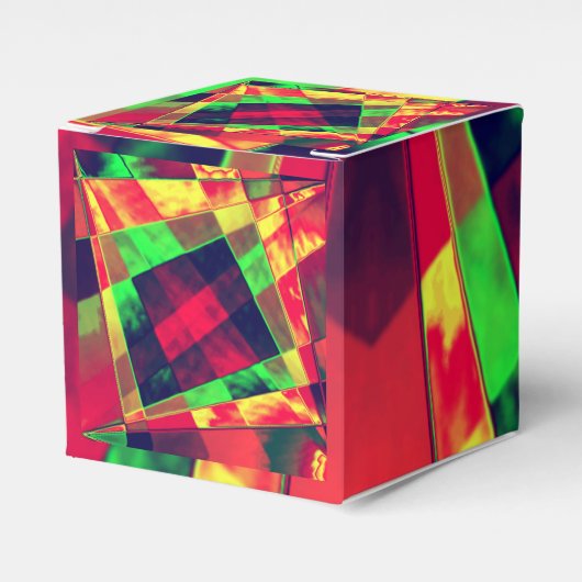 Überlappte und gerahmte Rechtecke Geschenkschachtel (Vorderseite)