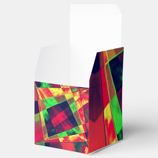 Überlappte und gerahmte Rechtecke Geschenkschachtel (Geöffnet)