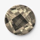 Überlappte und gerahmte Rechtecke Pappteller (Vorderseite)