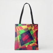 Überlappte und gerahmte Rechtecke Tasche (Vorderseite)