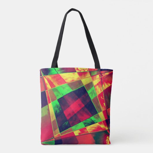 Überlappte und gerahmte Rechtecke Tasche (Rückseite)