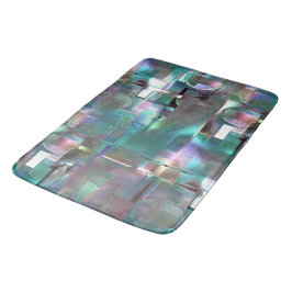 Überlappung des Gradienten grün und farbig in weic Badematte